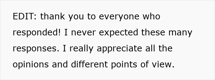 Text post expressing gratitude for many responses and appreciating different opinions and points of view. Text post expressing gratitude for many responses and appreciating different opinions and points of view.