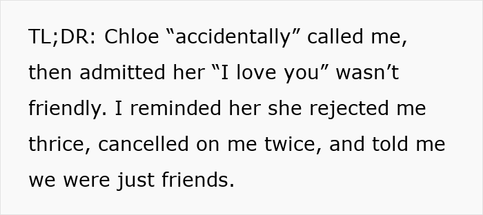 Text excerpt about a woman calling out her bestie after rejection and him starting to date another girl. Text excerpt about a woman calling out her bestie after rejection and him starting to date another girl.