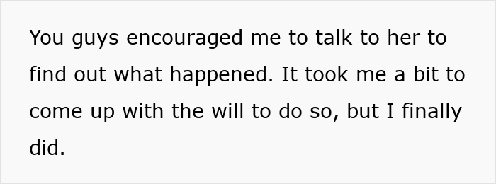 Text message conversation about encouraging a woman to talk to her late half-sister regarding medical bills and the will. Text message conversation about encouraging a woman to talk to her late half-sister regarding medical bills and the will.