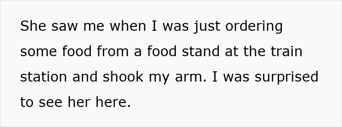Text excerpt describing a neighbor witnessing and reacting to a 5-year-old girl abandoned in another city by her parents.