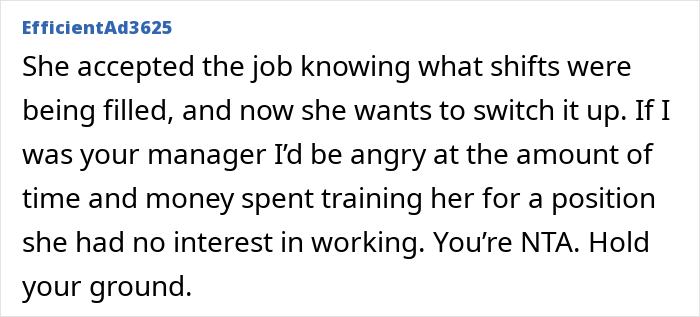 New Hire Demands Woman&rsquo;s Hard-Earned Schedule, Threatens To Quit When Denied