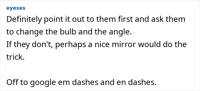 Neighbours installed an actual sun lamp in a backyard setting surrounded by plants and seating areas.