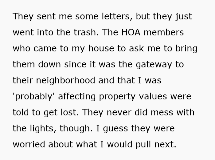 HOA Tries To Boss Around Man Who Doesn’t Belong To It, Regrets It When He Ruins Their View HOA Tries To Boss Around Man Who Doesn’t Belong To It, Regrets It When He Ruins Their View