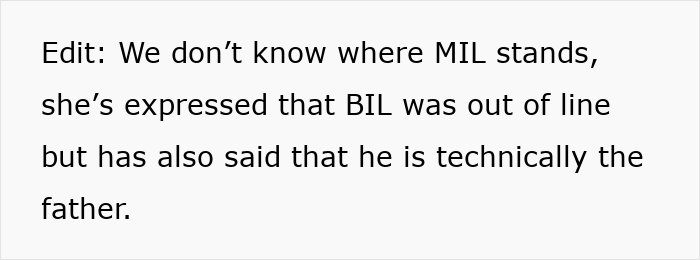Text post discussing a man helping sister-in-law conceive using IVF and claiming he’s technically the kid’s dad. Text post discussing a man helping sister-in-law conceive using IVF and claiming he’s technically the kid’s dad.