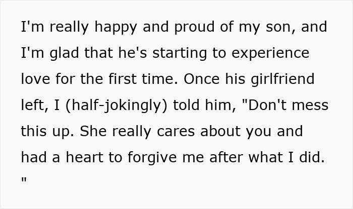 AITA For Telling My Son’s Girlfriend To Stay Away From Him? AITA For Telling My Son’s Girlfriend To Stay Away From Him?