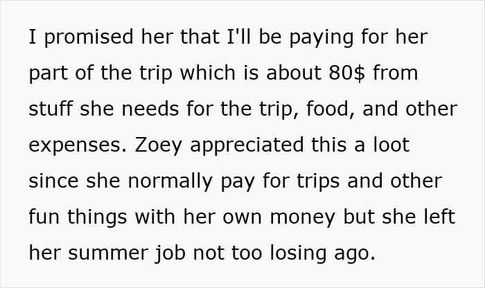 Text excerpt about dad pulling funding for 17-year-old’s trip after choosing friend's farewell party over babysitting siblings Text excerpt about dad pulling funding for 17-year-old’s trip after choosing friend's farewell party over babysitting siblings