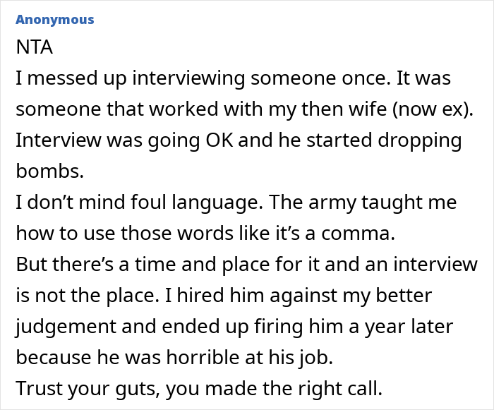 &ldquo;On Paper, He Has Everything&rdquo;: Job Candidate Lowers His Chances Of Getting Hired From 99% To 0%