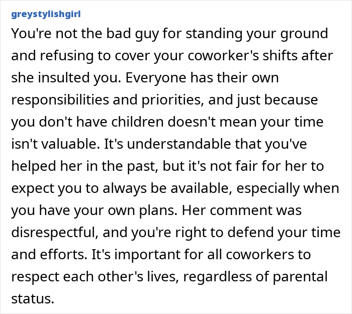 Mom Expects A Childfree Coworker To Cover For Her Whenever She Wants, Can’t Handle A “No” Mom Expects A Childfree Coworker To Cover For Her Whenever She Wants, Can’t Handle A “No”