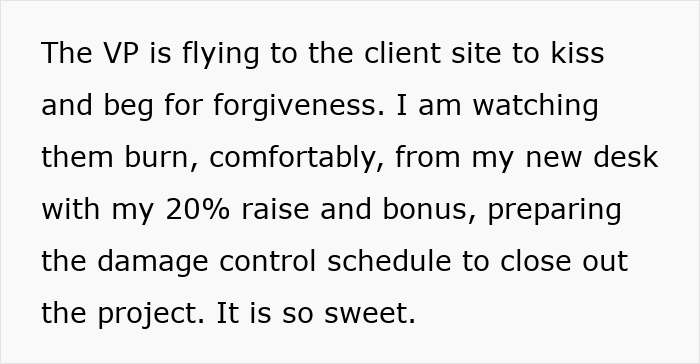 Woman Resigns After Being Removed From A Project, Watches Company Crumble Down At Her New Job Woman Resigns After Being Removed From A Project, Watches Company Crumble Down At Her New Job