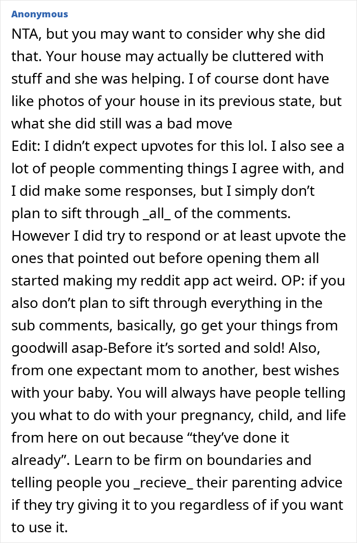 Mom Is Kicked Out Of Her Son’s Home After Taking It Upon Herself To Donate His Wife's Things Mom Is Kicked Out Of Her Son’s Home After Taking It Upon Herself To Donate His Wife's Things
