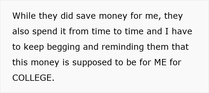 Teen refusing parents using college fund for cat surgery, highlighting conflict over $3k saved for education. Teen refusing parents using college fund for cat surgery, highlighting conflict over $3k saved for education.