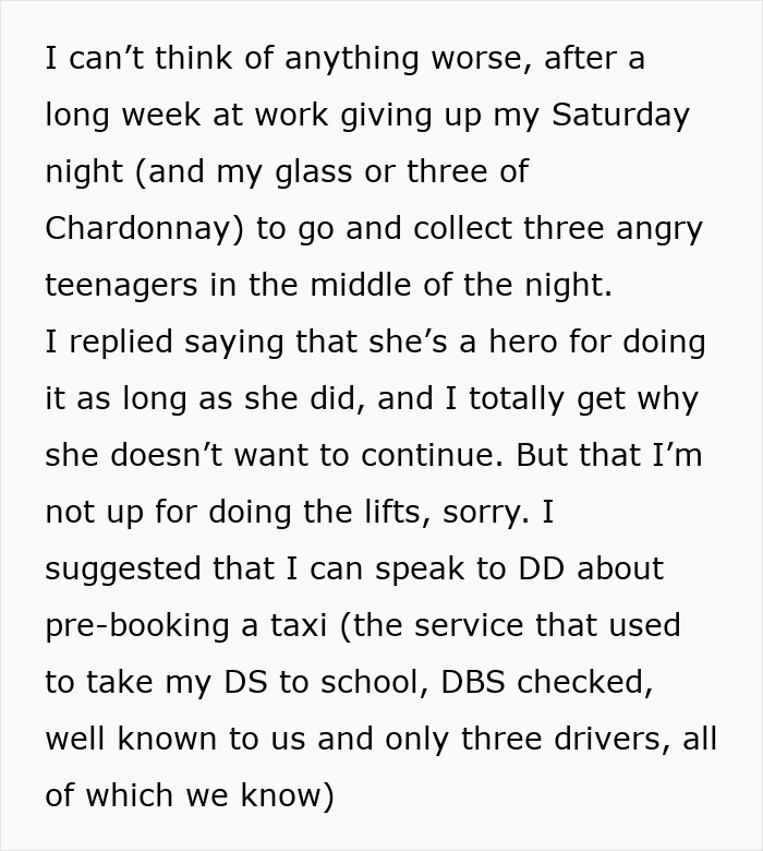 Mom Asks For Help With 3 AM Pickups For Teens After Clubbing, Gets A Reality Check Mom Asks For Help With 3 AM Pickups For Teens After Clubbing, Gets A Reality Check