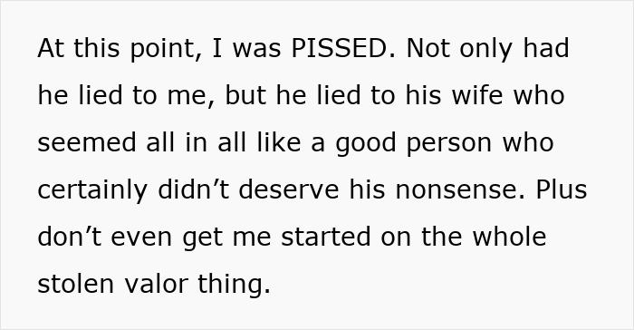 Text excerpt about a woman feeling angry after discovering her boyfriend lied to her and his wife, exposing the cheaters. Text excerpt about a woman feeling angry after discovering her boyfriend lied to her and his wife, exposing the cheaters.
