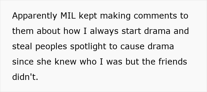 Text message discussing accusations of stealing spotlight and causing drama involving a baby and engagement ring. Text message discussing accusations of stealing spotlight and causing drama involving a baby and engagement ring.