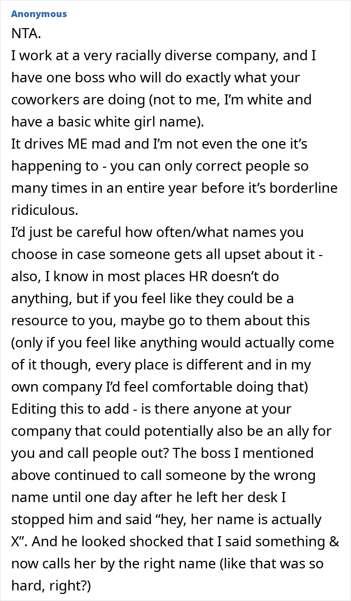 Black Woman Tired Of Correcting Coworkers Who Get Her Name Wrong, Plans Petty Revenge Black Woman Tired Of Correcting Coworkers Who Get Her Name Wrong, Plans Petty Revenge