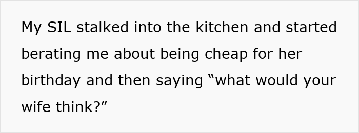 Grieving dad trying to make daughter's birthday special faces criticism from sister-in-law for not spending enough money.