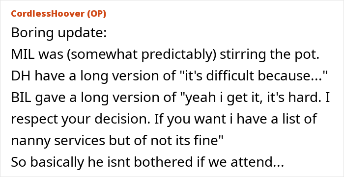 Text post discussing a couple willing to travel 8 hours and spend £11k on brother-in-law's child-free wedding. Text post discussing a couple willing to travel 8 hours and spend £11k on brother-in-law's child-free wedding.