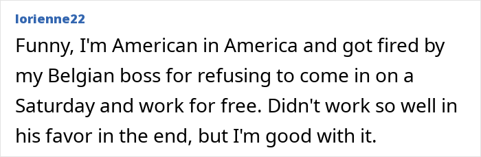 American Flees To Europe For Work-Life Balance, Expects Employee To Work For Free On Weekends