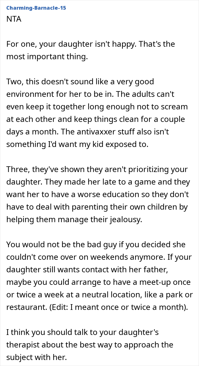 Man Suddenly Wants To Act Like A Father, Expects 10YO To Change Her Whole Life To Suit Him Man Suddenly Wants To Act Like A Father, Expects 10YO To Change Her Whole Life To Suit Him