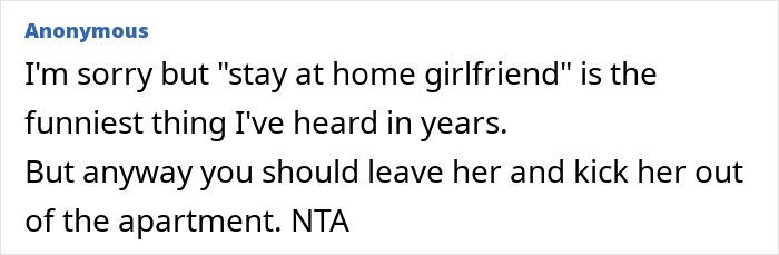 She Is Insane: Man Gives “Stay-At-Home GF” An Ultimatum After Being Told To Get A Second Job She Is Insane: Man Gives “Stay-At-Home GF” An Ultimatum After Being Told To Get A Second Job