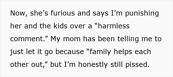 Screenshot of a text message where a brother expresses frustration after his sister says babysitting isn’t real work. Screenshot of a text message where a brother expresses frustration after his sister says babysitting isn’t real work.