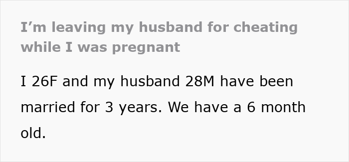 Alt text: Woman leaving husband for cheating during pregnancy and postpartum, highlighting impact on family and home stability. Alt text: Woman leaving husband for cheating during pregnancy and postpartum, highlighting impact on family and home stability.