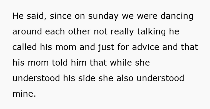 Text excerpt discussing a lady attempting to drive a wedge between brother and his wife to help her bestie get him back.