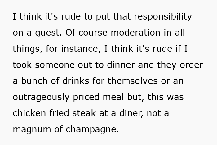 Woman Shocked As Dad Complains About Her Daughter Ordering Expensive Meal While He Was Paying