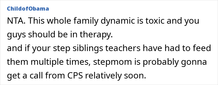 16YO Tells Stepmom It’s Not His Job To Feed Her Kids, She Gets Angry At Him 16YO Tells Stepmom It’s Not His Job To Feed Her Kids, She Gets Angry At Him