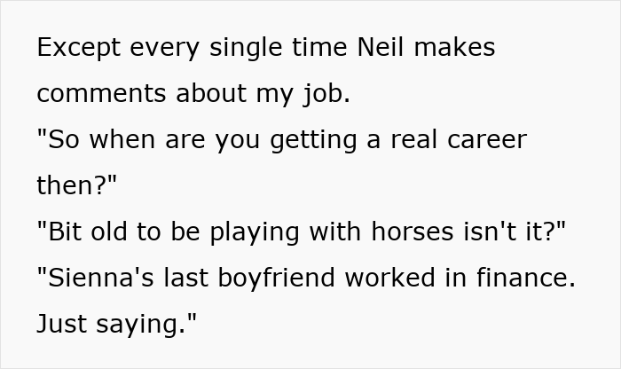 Text conversation mocking daughter's boyfriend about his job and career, highlighting a funny guy clapping back with humor.