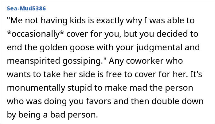 Mom Expects A Childfree Coworker To Cover For Her Whenever She Wants, Can’t Handle A “No” Mom Expects A Childfree Coworker To Cover For Her Whenever She Wants, Can’t Handle A “No”