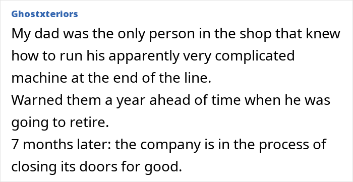 Worker Refuses To Return After Quitting, Leaving His Former Company Facing An Expensive Disaster