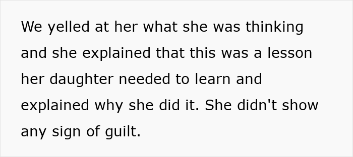 Text excerpt from a report about parents abandoning their 5YO daughter as a lesson, with a neighbor calling CPS quickly.
