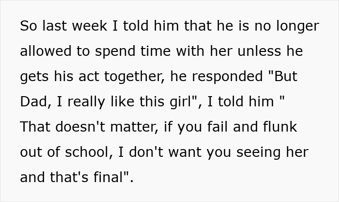 AITA For Telling My Son’s Girlfriend To Stay Away From Him? AITA For Telling My Son’s Girlfriend To Stay Away From Him?
