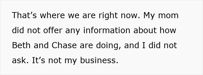 Text excerpt about a sister revealing dead brother lie with no additional family details shared or asked about.
