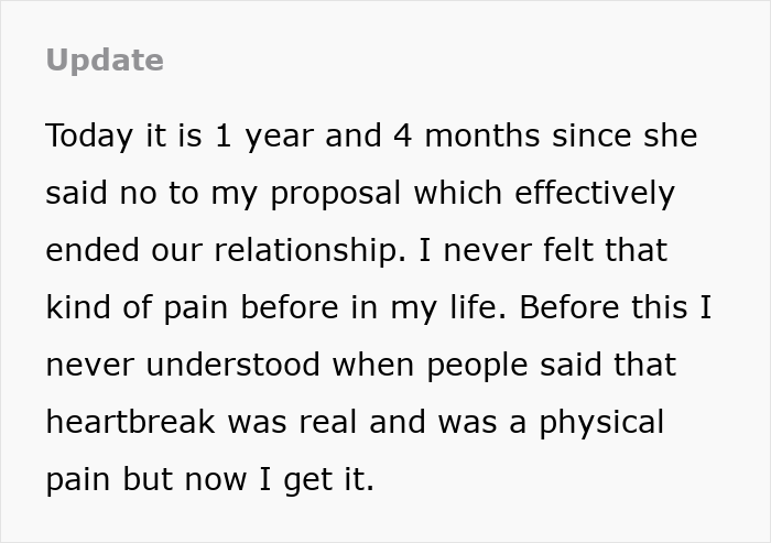 Guy Can't Believe GF Won't Abandon Her Dreams To Be With Him, Whines Even A Year After The Breakup