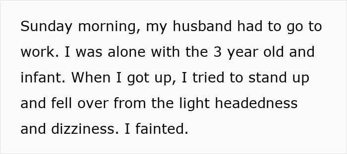 Text describing a woman’s medical emergency after fainting and a toxic dad’s loud rant leading to CPS involvement. Text describing a woman’s medical emergency after fainting and a toxic dad’s loud rant leading to CPS involvement.