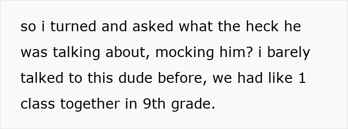 Text excerpt discussing a classmate drama involving dyeing hair orange and a confusing interaction in 9th grade. Text excerpt discussing a classmate drama involving dyeing hair orange and a confusing interaction in 9th grade.