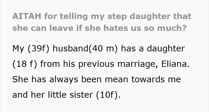 Text excerpt about a teen treating her stepmom with hostility, highlighting family tension before dad’s birthday party incident.