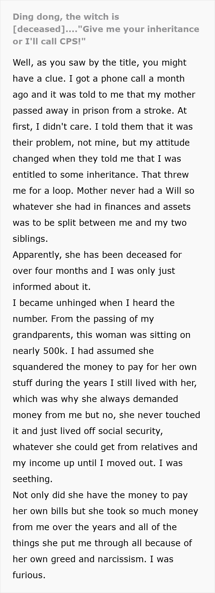 “She Was Sitting On Nearly $500K”: Woman Gets Sued By Greedy Relatives, Makes Them Regret It “She Was Sitting On Nearly $500K”: Woman Gets Sued By Greedy Relatives, Makes Them Regret It