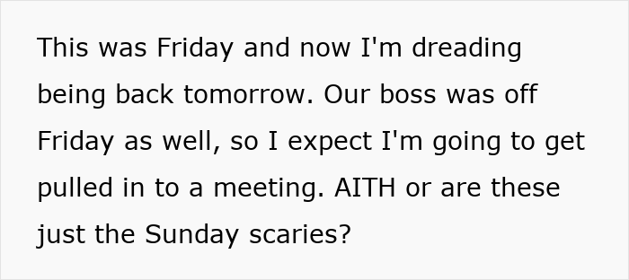 Text showing someone feeling anxious about returning to work and dealing with a coworker sensitive to smells after washing hands.