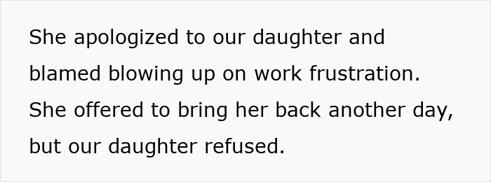 Text excerpt showing a wife apologizing to daughter, highlighting family hurt as wife prioritizes work over family time. Text excerpt showing a wife apologizing to daughter, highlighting family hurt as wife prioritizes work over family time.