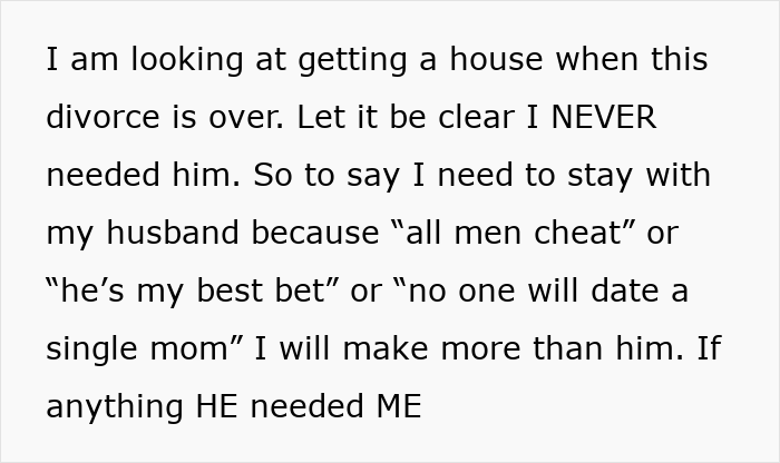 Text discussing a woman addressing a man cheating during pregnancy and postpartum, and relationship struggles involving leaving and home. Text discussing a woman addressing a man cheating during pregnancy and postpartum, and relationship struggles involving leaving and home.