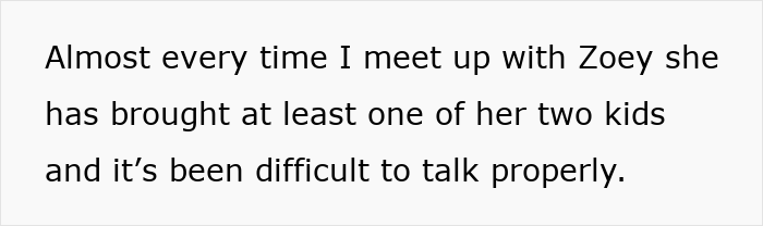 Text excerpt describing difficulty talking properly when an 8YO girl goes everywhere with her mom and interacts with strangers.